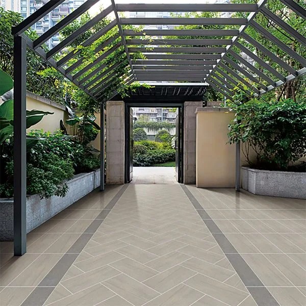 우드룩 베이지 무광 포세린 · 598×1198