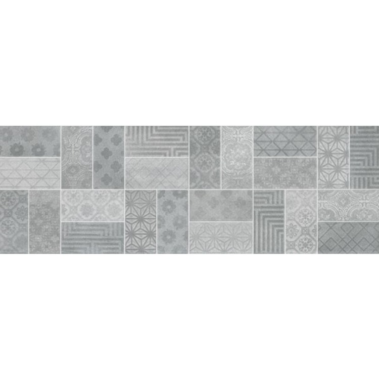 패턴 라이트 그레이·미디엄 그레이·다크 그레이 무광 도기질 · 200×600