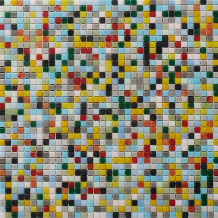 모자이크 하늘색·옐로우·레드·그린·그레이 유광 유리 · 316×316