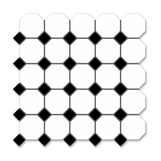 화이트·블랙 유광 자기질 · 295×295