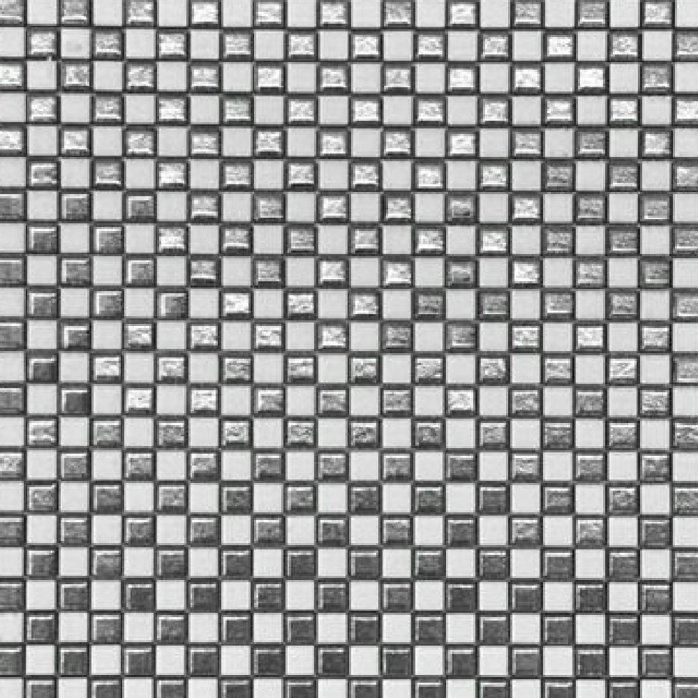 모자이크 화이트·실버그레이·다크그레이 무광 포세린 · 10×10