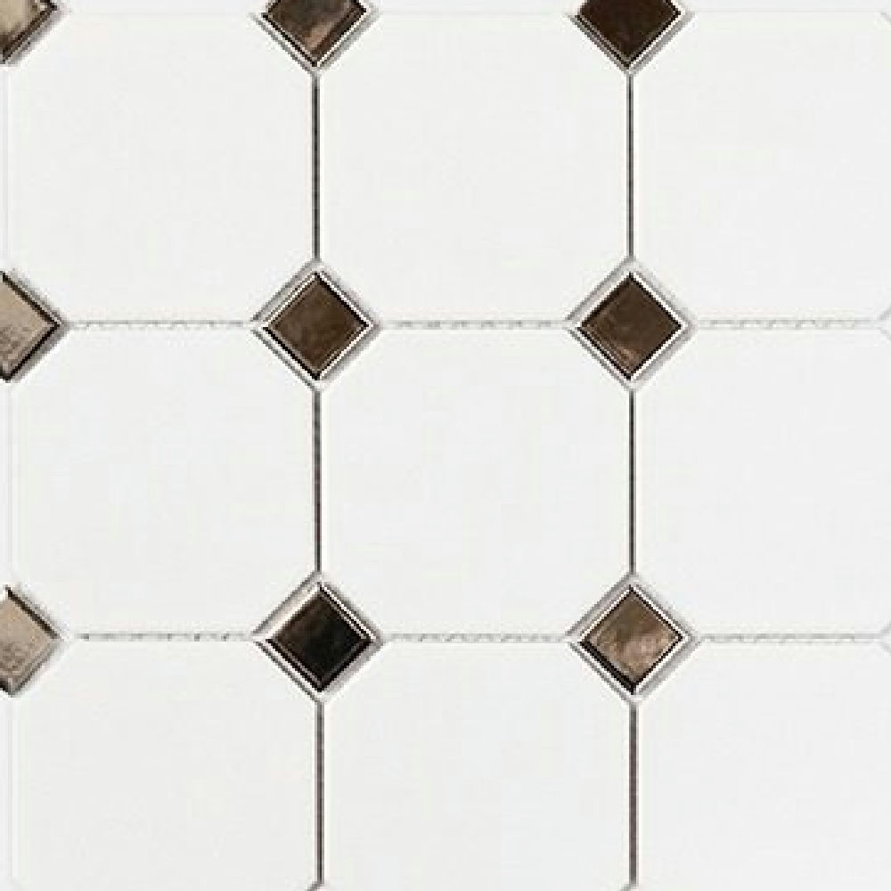 화이트·브론즈 반광 포세린 · 95×95