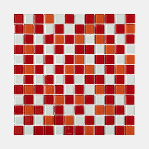 화이트·레드·오렌지 유광 유리 · 23×23