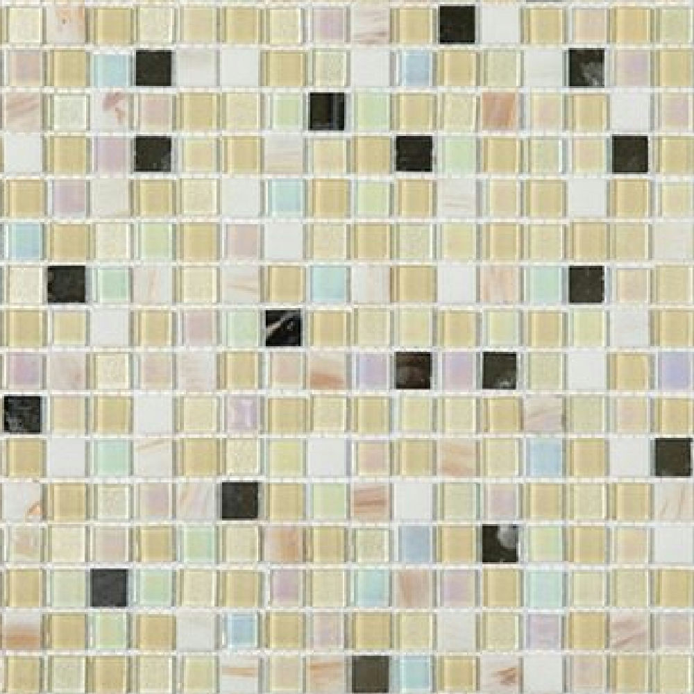 모자이크 베이지·화이트·민트그린·다크브라운·라벤더 유광 유리 · 15×15