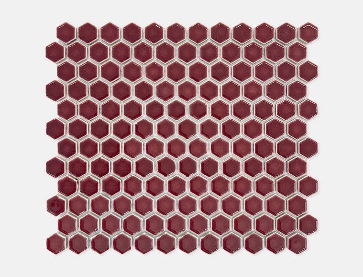 버건디 유광 도기질 · 23×23