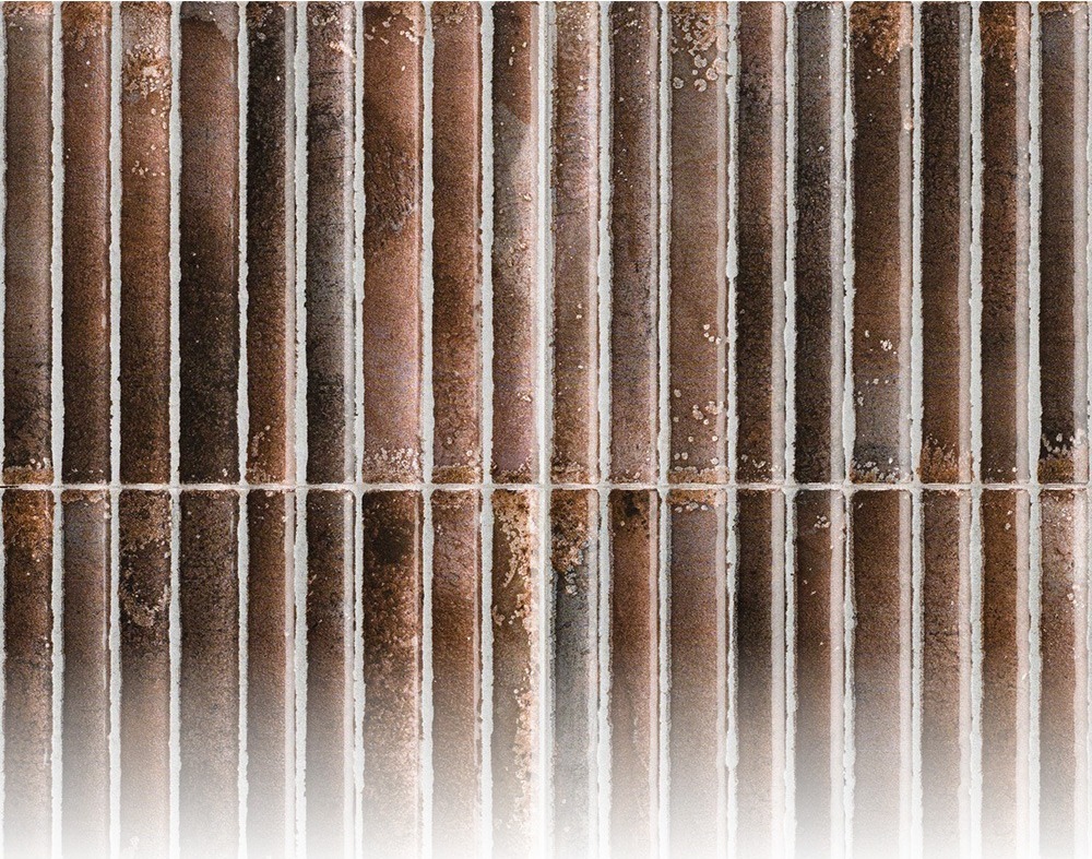 브릭룩 다크브라운·러스트브라운·딥초콜릿·크림화이트 무광 도기질 · 150×300
