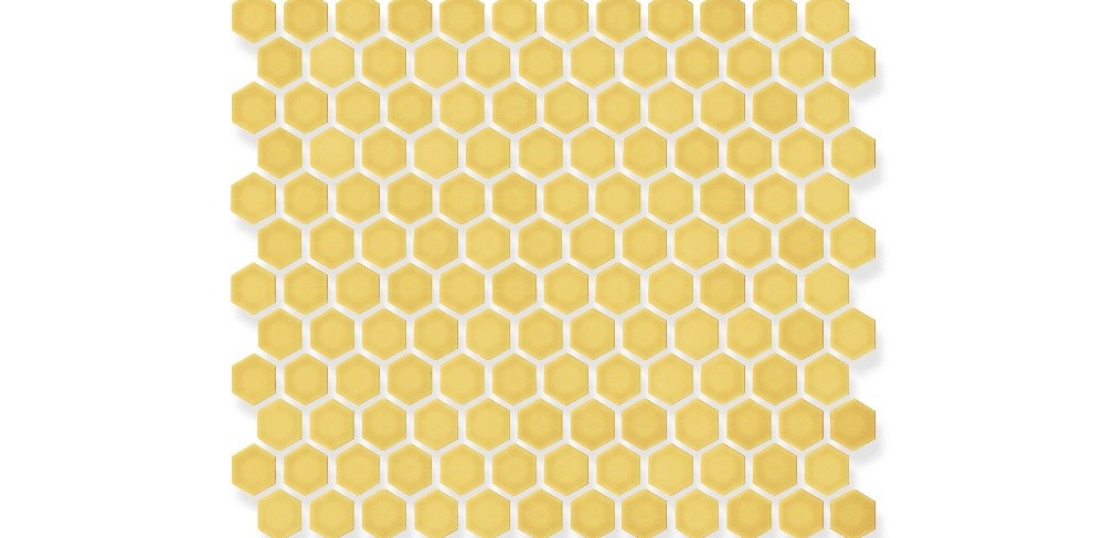 헥사곤 연노랑 유광 포세린 · 292×348