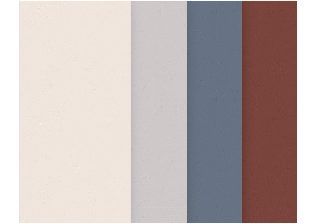 아이보리·라이트그레이·블루그레이·브릭레드 무광 포세린 · 600×1200